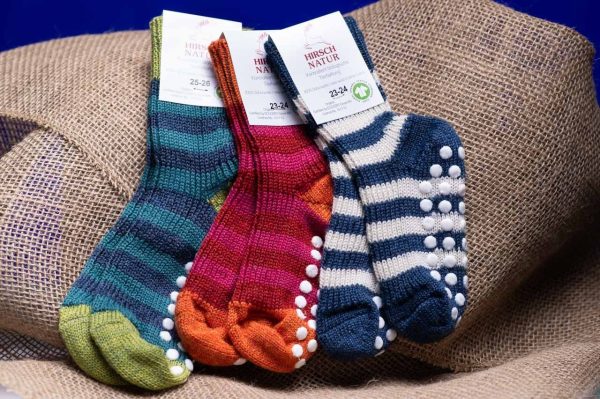 Stoppersocke geringelt SW