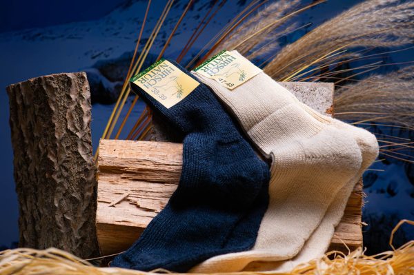 mittelschwere Socke mit Plüschsohle