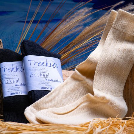 Trekkingsocke mit gefilzter Sohle