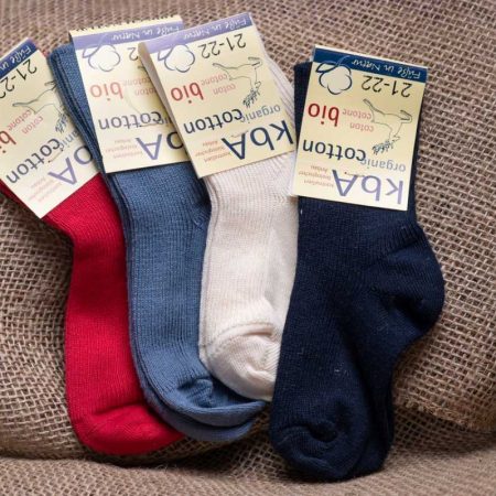 feingestrickte Baumwollsocke