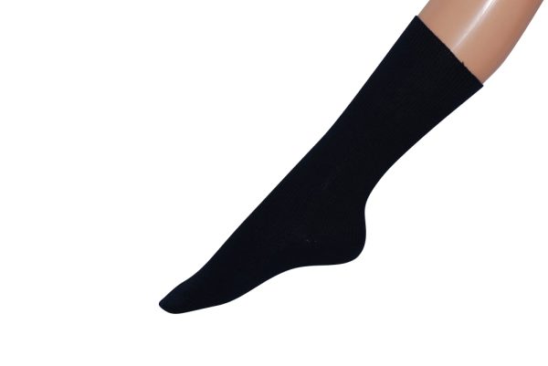 feingestrickter Kniestrumpf BW/W – Bild 3